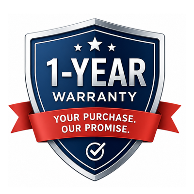 FREE 1-Year Warranty