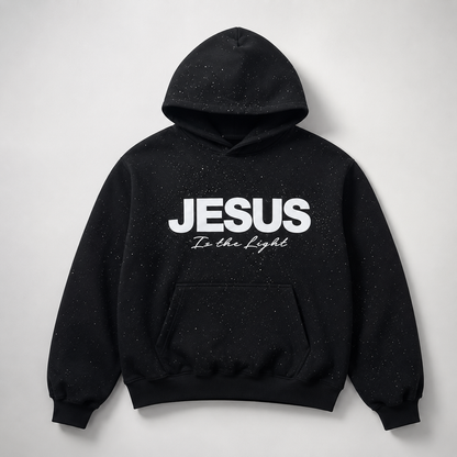 Jesus Is The Light Rhinestone Hoodie